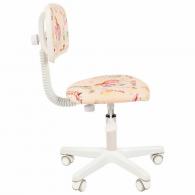 Кресло детское СН KIDS 101, без подлокотников, розовое с рисунком 